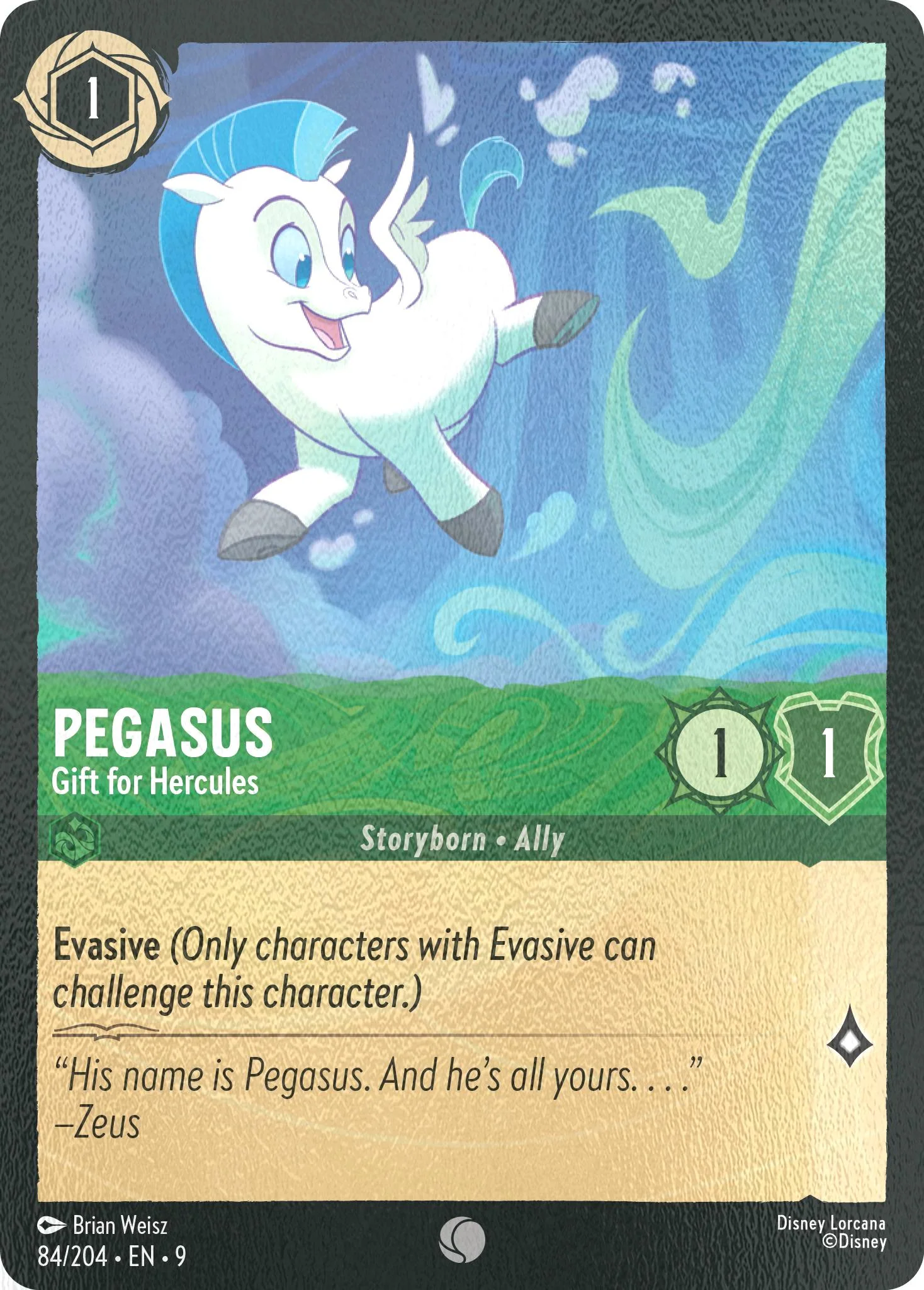 Pegasus - Gift for Hercules - 84/204 [Fabled] [Cold Foil]