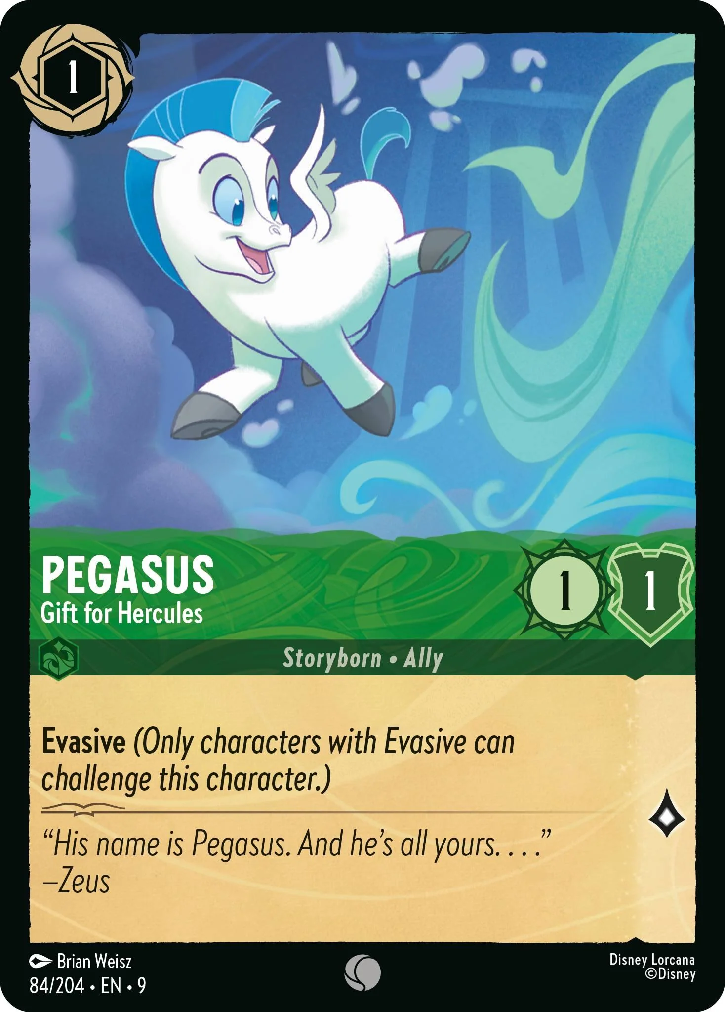Pegasus - Gift for Hercules - 84/204 [Fabled] [Non-Foil]
