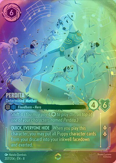 Perdita - Determined Mother (Enchanted) - 207/204 [Reign of Jafar] [Holofoil]