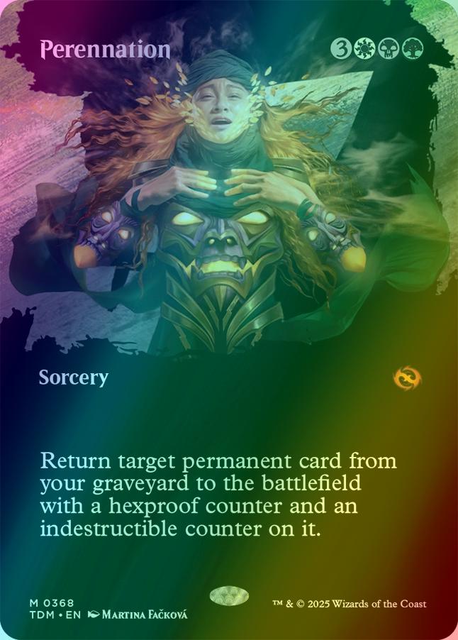 Perennation [368] [Borderless] [Clan] [Tarkir: Dragonstorm] [Foil]