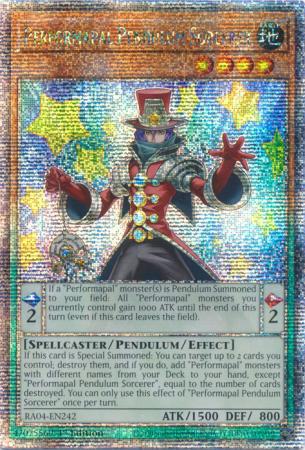 Performapal Pendulum Sorcerer - RA04-EN242 - Quarter Century Secret Rare - 1st Edition