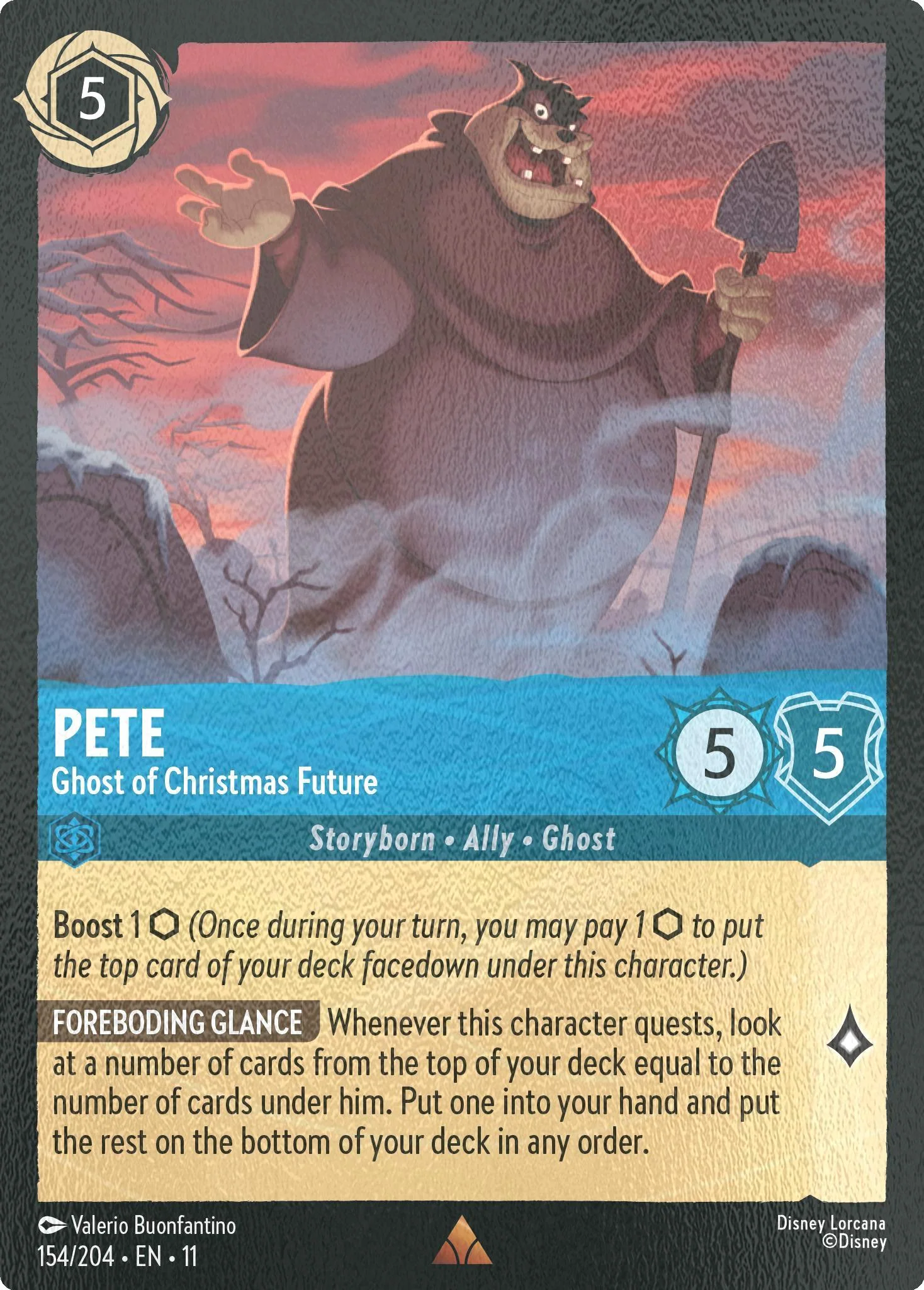 Pete - Ghost of Christmas Future - 154/204 [Winterspell] [Cold Foil]