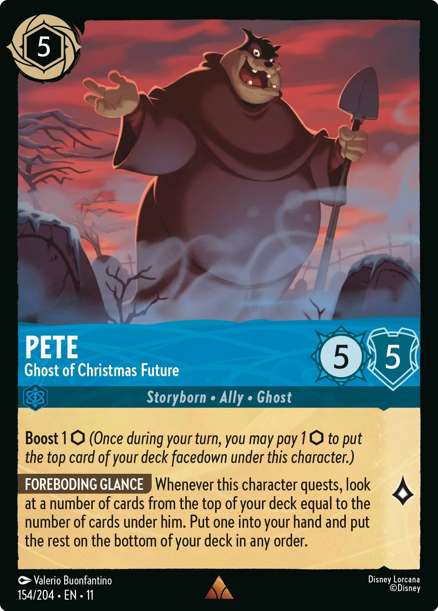 Pete - Ghost of Christmas Future - 154/204 [Winterspell] [Non-Foil]