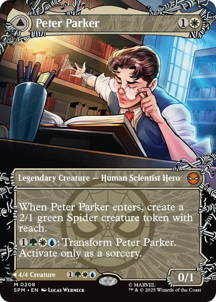 Peter Parker // Amazing Spider-Man [208] [Borderless] [Web-Slinger] [Marvel's Spider-Man] [Non-Foil]