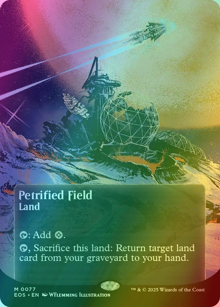 Petrified Field [77] [Borderless] [Poster] [Edge of Eternities: Stellar Sights] [Foil]