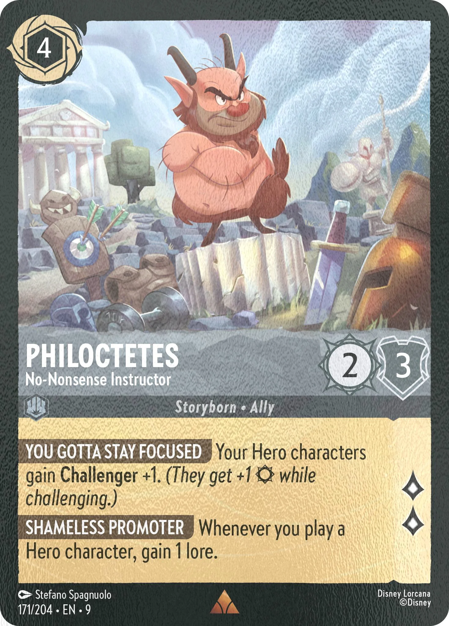 Philoctetes - No-Nonsense Instructor - 171/204 [Fabled] [Cold Foil]