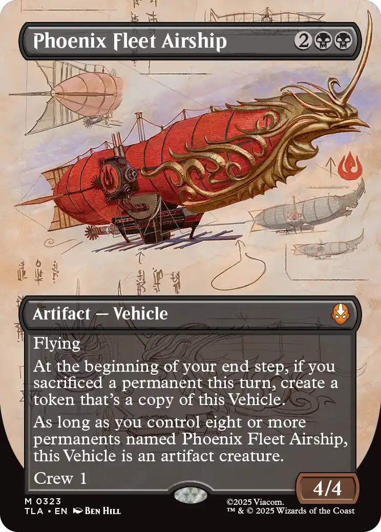 Phoenix Fleet Airship [323] [Borderless] [Field Notes] [Avatar: The Last Airbender] [Non-Foil]