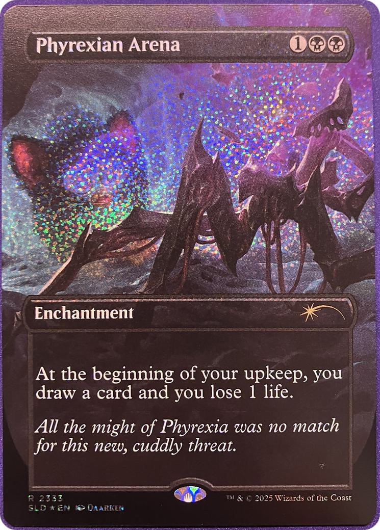 Phyrexian Arena [2333] [Borderless] [Furby: The Gathering] [Secret Lair Drop] [Confetti Foil]