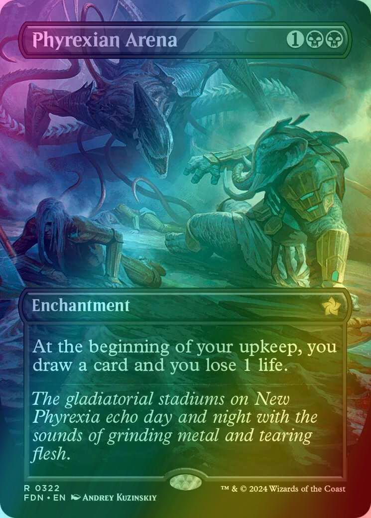 Phyrexian Arena [322] [Borderless] [Foundations] [Foil]