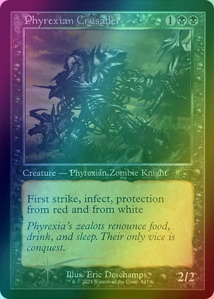 Phyrexian Crusader [0847] [Retro Frame] [Eric Deschamps] [Secret Lair Drop] [Foil]