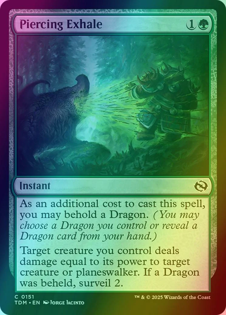 Piercing Exhale [151] [Tarkir: Dragonstorm] [Foil]