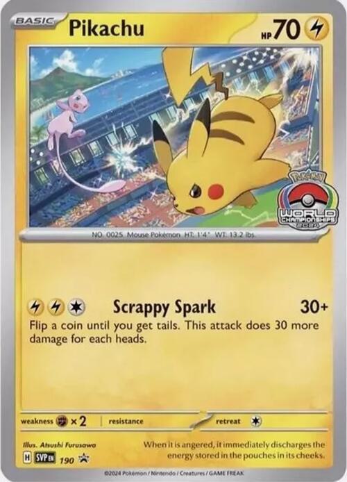 Pikachu - 190 - Promo [World Championships 2024] [svp-190] [Non-Holo]