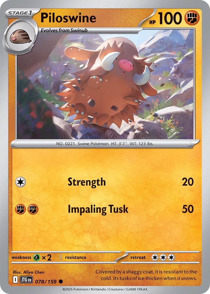 Piloswine - 078/159 - Common [sv09-078] [Non-Holo]