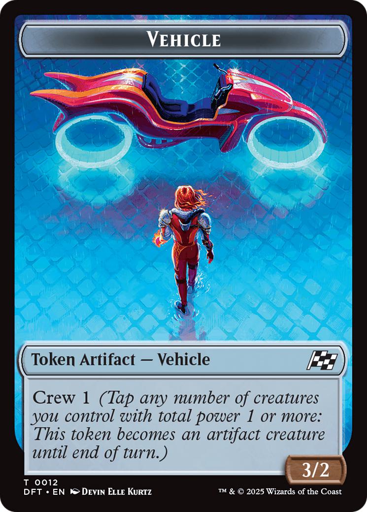 Pilot Token (01) // Vehicle Token (12) [Aetherdrift: Tokens] [Non-Foil] - Image 2