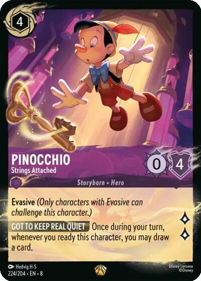 Pinocchio - Strings Attached - 224/204 [Illumineer's Quest: Palace Heist] [Cold Foil]