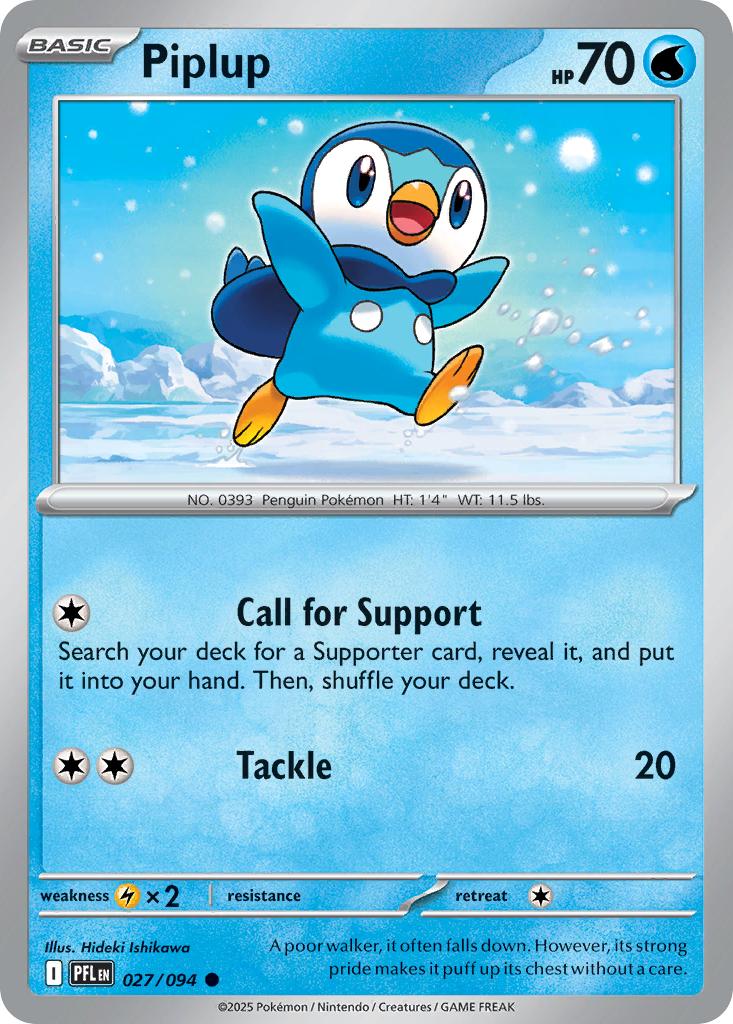 Piplup - 027/094 - Common [me02-027] [Non-Holo]