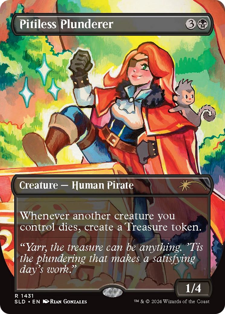 Pitiless Plunderer [1431] [Borderless] [Pick 'Em And Stick 'Em] [Secret Lair Drop] [Non-Foil]