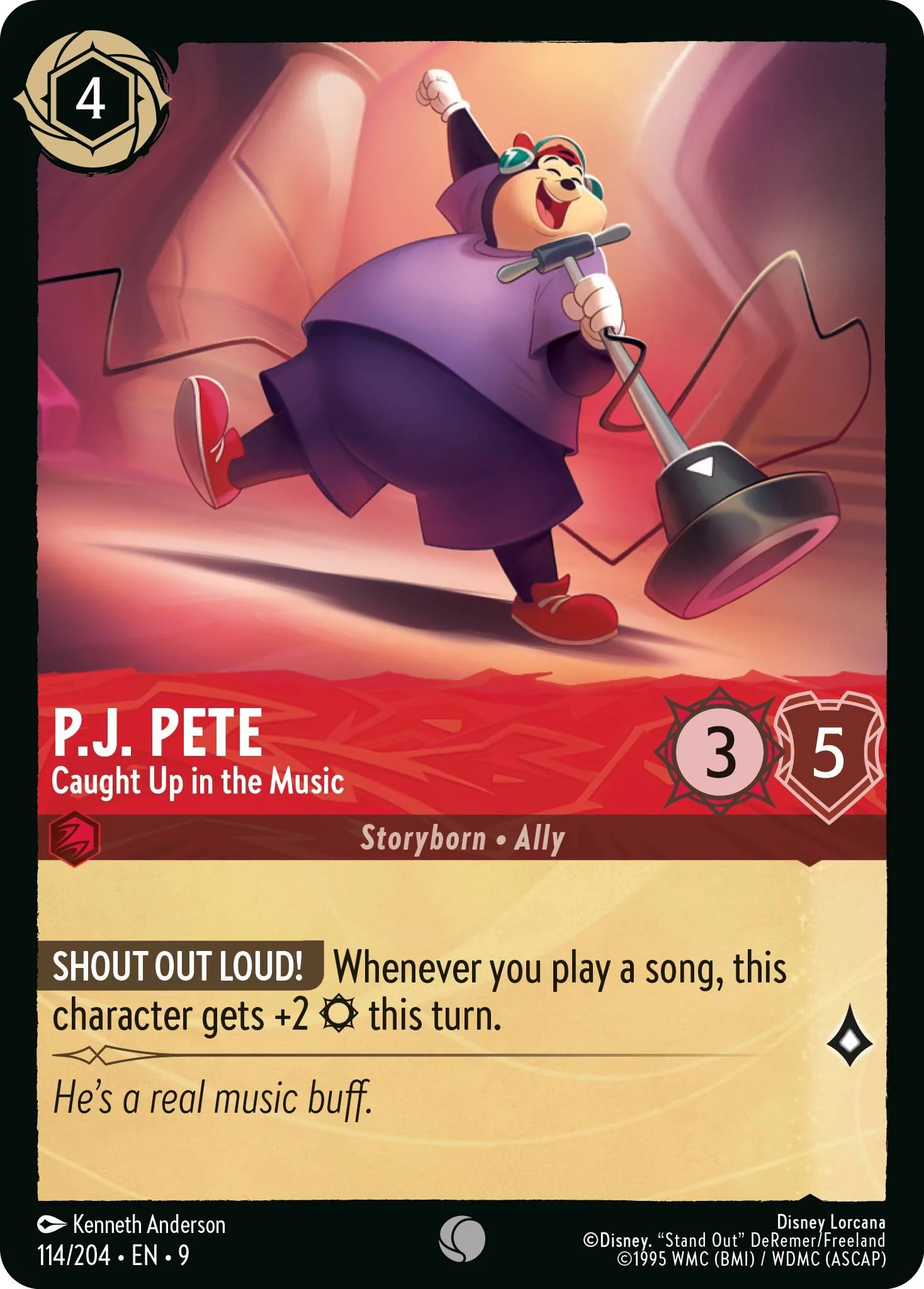 P.J. Pete - Caught Up in the Music - 114/204 [Fabled] [Non-Foil]