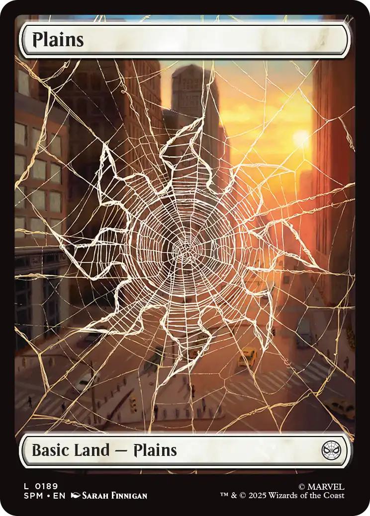 Plains [189] [Full Art] [Spiderweb] [Marvel's Spider-Man] [Non-Foil]