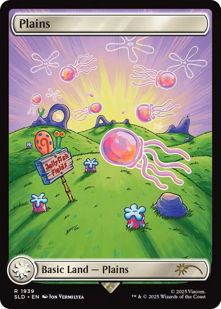 Plains [1939] [Full Art] [SpongeBob: Lands] [Secret Lair Drop] [Non-Foil]