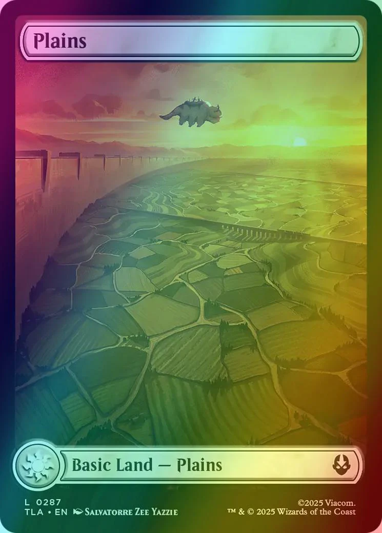 Plains [287] [Full Art] [Appa] [Avatar: The Last Airbender] [Foil]