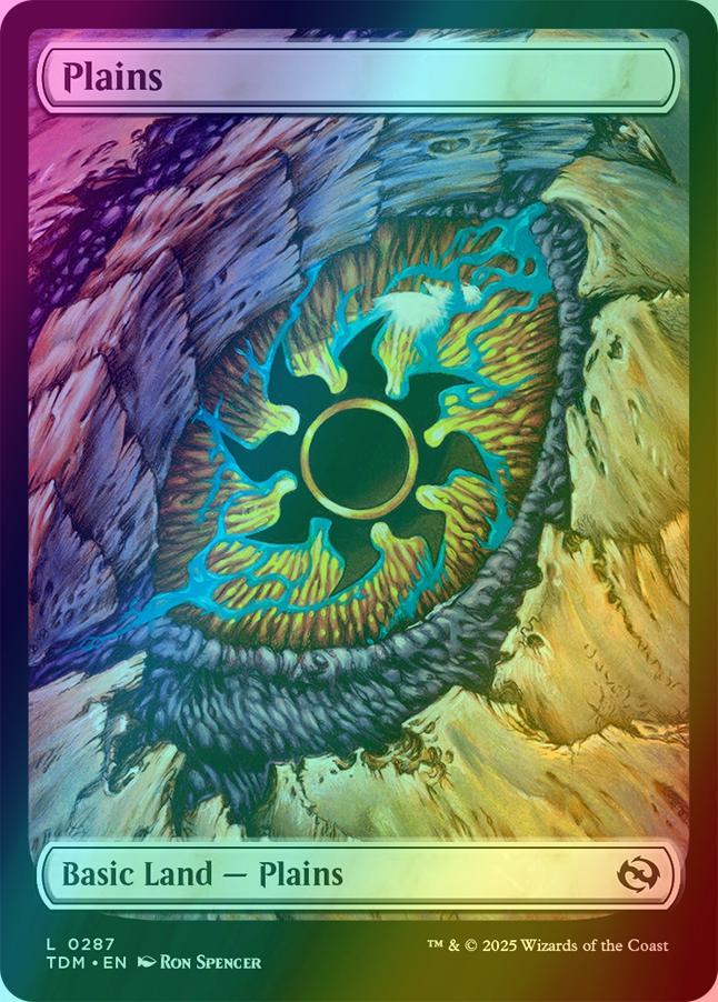 Plains [287] [Full Art] [Dragon's Eye] [Tarkir: Dragonstorm] [Foil]