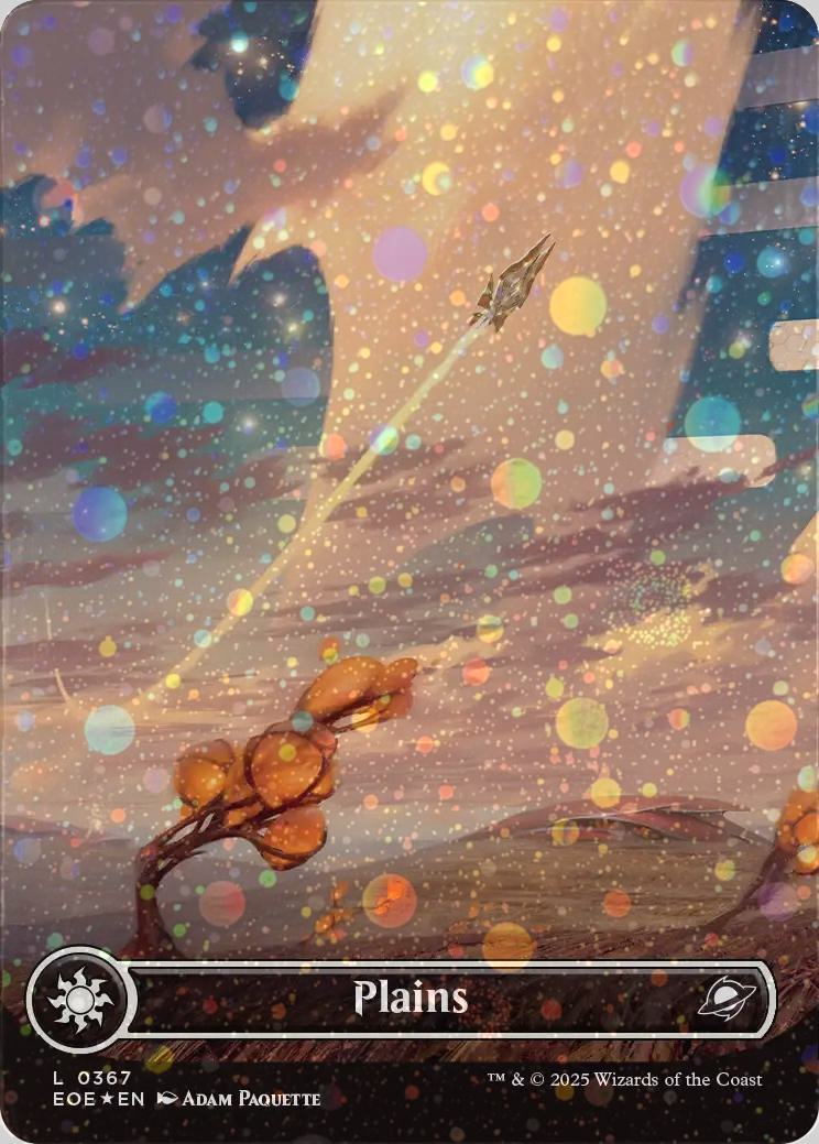 Plains [367] [Borderless] [Celestial] [Edge of Eternities] [Galaxy Foil]
