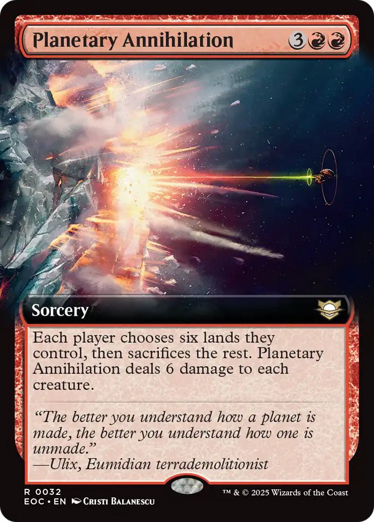 Planetary Annihilation [32] [Extended Art] [Edge of Eternities: Commander] [Non-Foil]