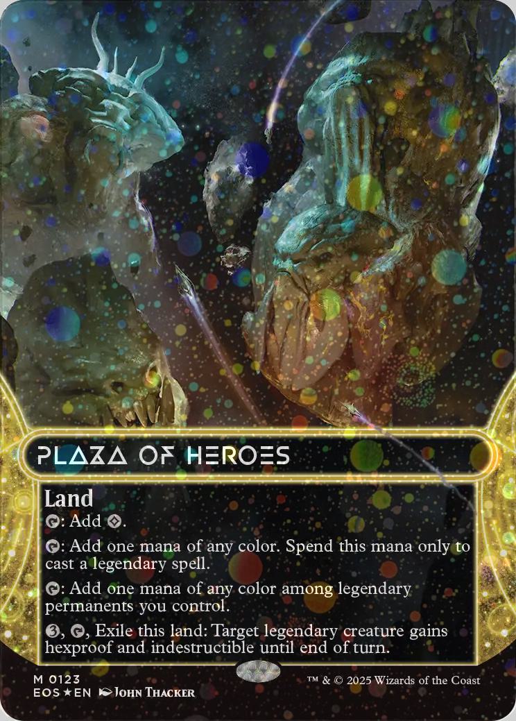Plaza of Heroes [123] [Borderless] [Edge of Eternities: Stellar Sights] [Galaxy Foil]
