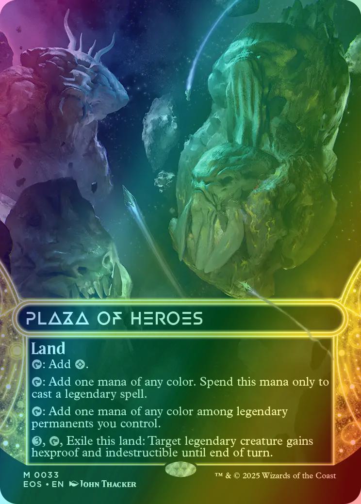 Plaza of Heroes [33] [Borderless] [Edge of Eternities: Stellar Sights] [Foil]