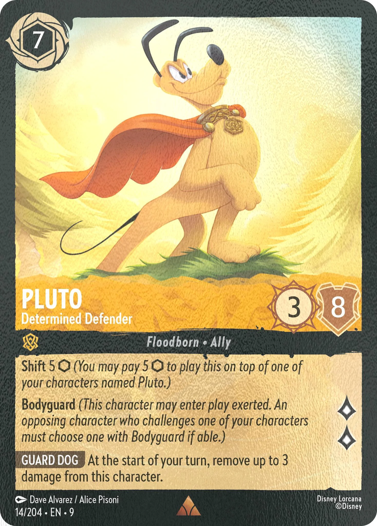 Pluto - Determined Defender - 14/204 [Fabled] [Cold Foil]