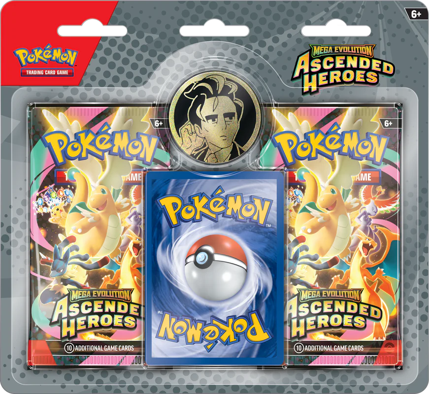 Pokémon TCG: Mega Evolution - Ascended Heroes - Blister Pack Collection - Two Boosters - Larry