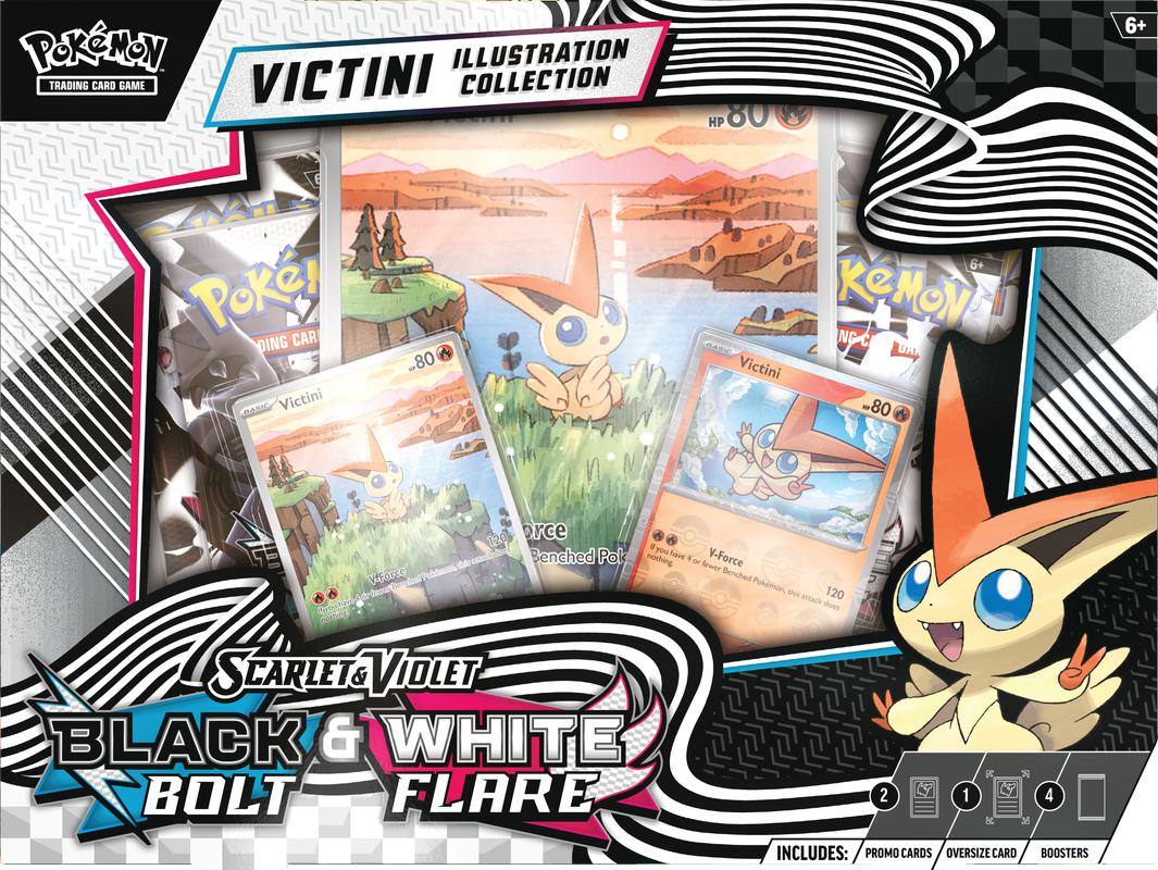 Pokémon TCG: Scarlet & Violet - Black Bolt & White Flare - Illustration Collection - Victini