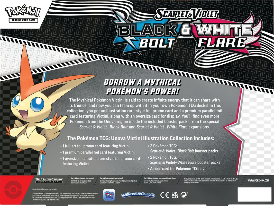 Pokémon TCG: Scarlet & Violet - Black Bolt & White Flare - Illustration Collection - Victini - Image 2