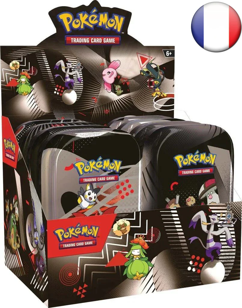 Pokémon TCG: Scarlet & Violet - Black Bolt & White Flare Unova - Mini Tin - Display (8 Tins) - French