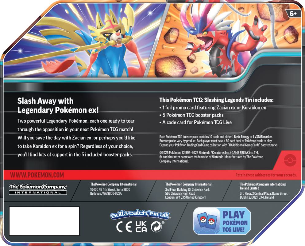 Pokémon TCG: Slashing Legends Tin - Koraidon ex - Image 2