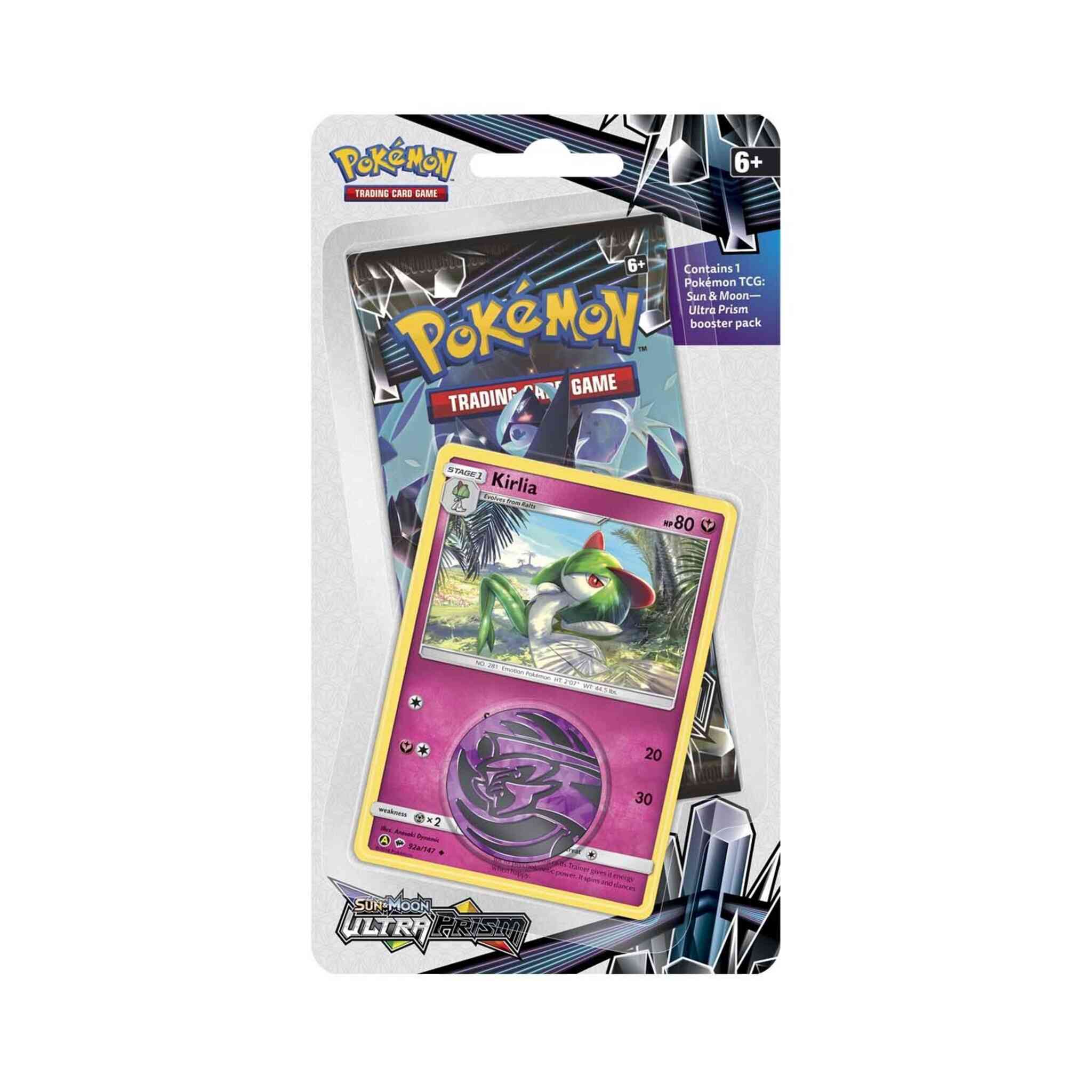 Pokémon TCG: Sun & Moon - Ultra Prism - Blister Pack - Single Booster - Kirlia Promo Card