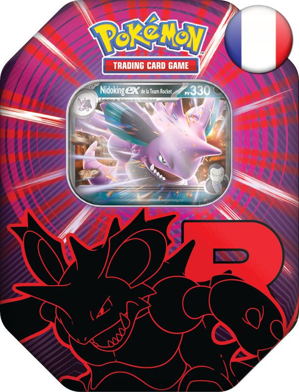 Pokémon TCG: Team Rocket Tin - Nidoking ex - French