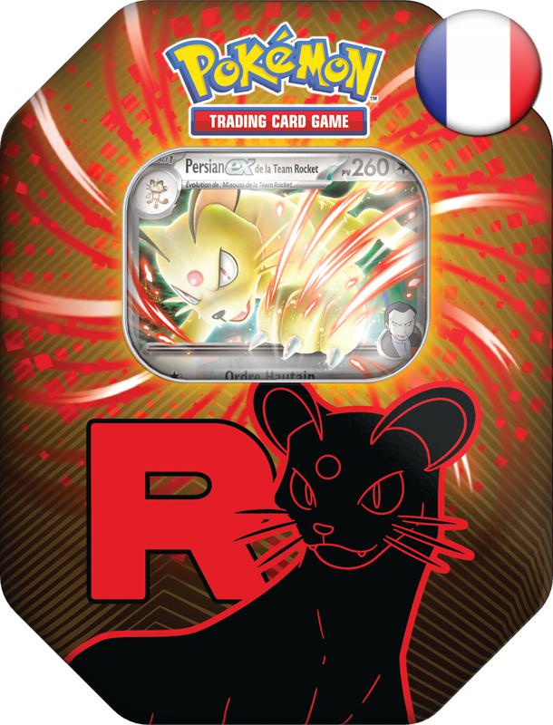 Pokémon TCG: Team Rocket Tin - Persian ex - French