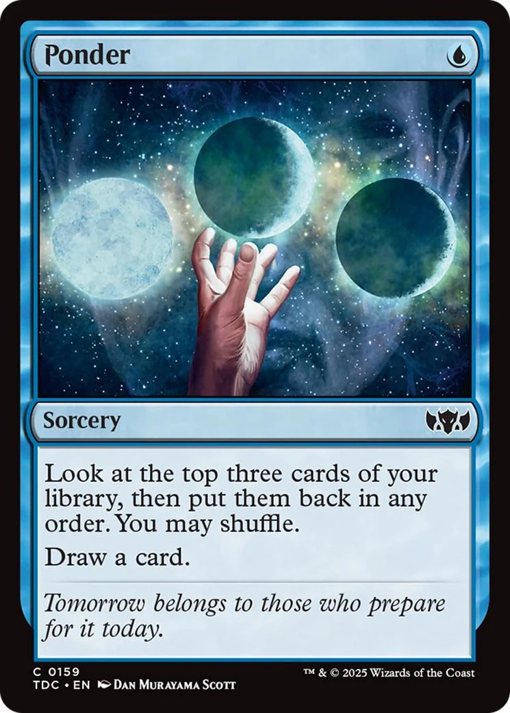 Ponder [159] [Tarkir: Dragonstorm: Commander] [Non-Foil]