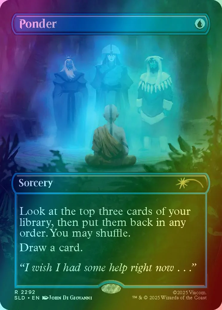 Ponder [2292] [Borderless] [A Lot to Learn] [Secret Lair Drop] [Foil]