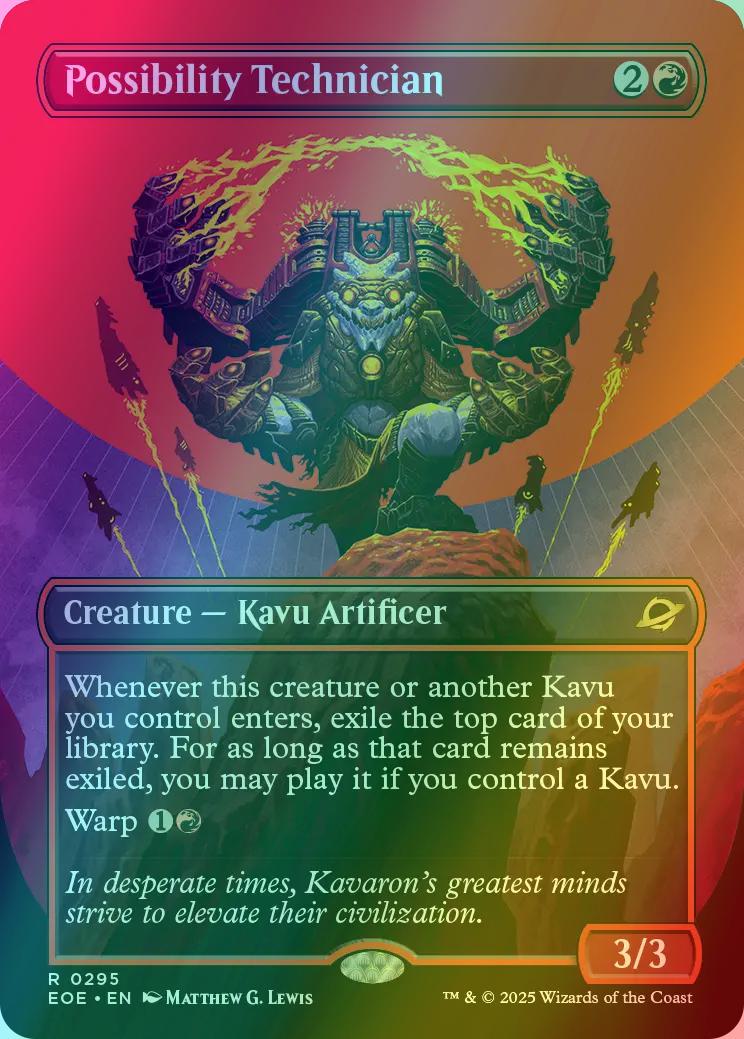 Possibility Technician [295] [Borderless] [Triumphant] [Edge of Eternities] [Foil]