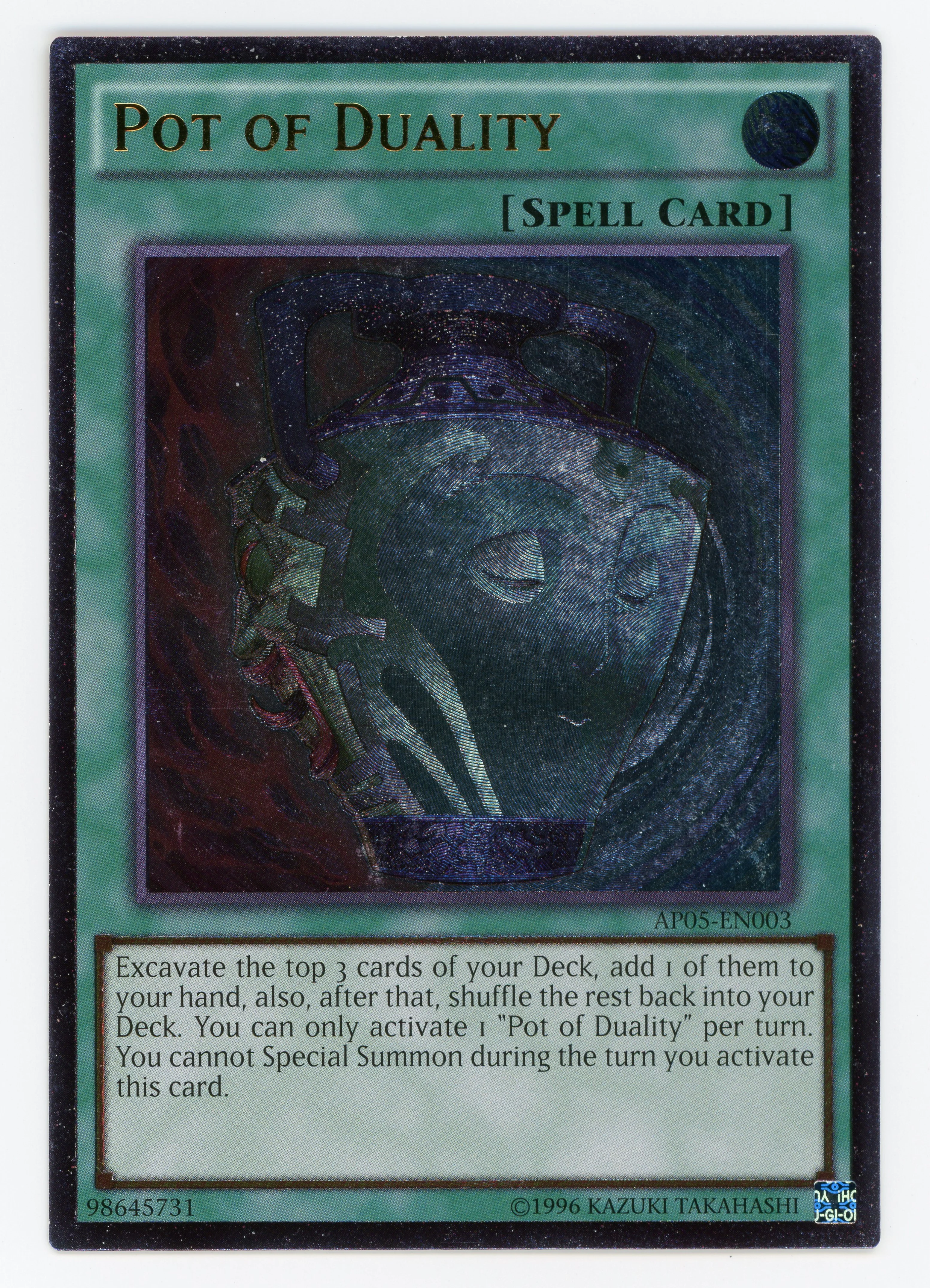 Pot of Duality - AP05-EN003 - Ultimate Rare - Unlimited - Scan 13983