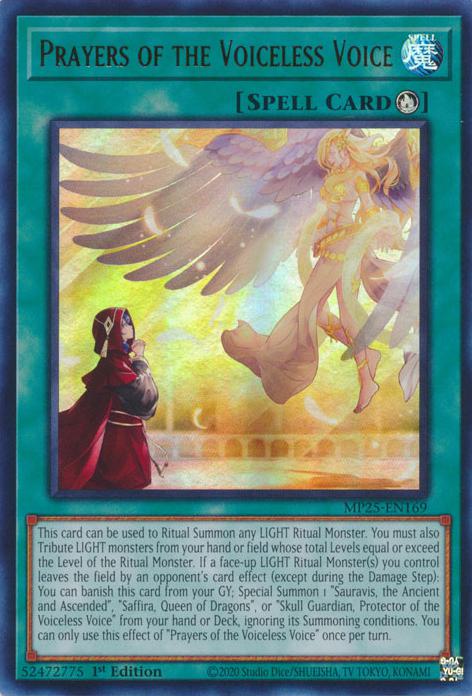 Prayers of the Voiceless Voice - MP25-EN169 - Ultra Rare - 1st Edition