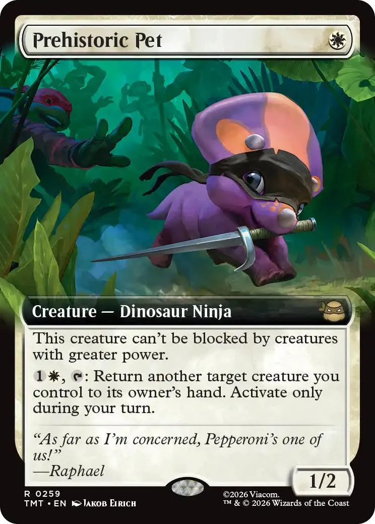 Prehistoric Pet [259] [Extended Art] [Teenage Mutant Ninja Turtles] [Non-Foil]