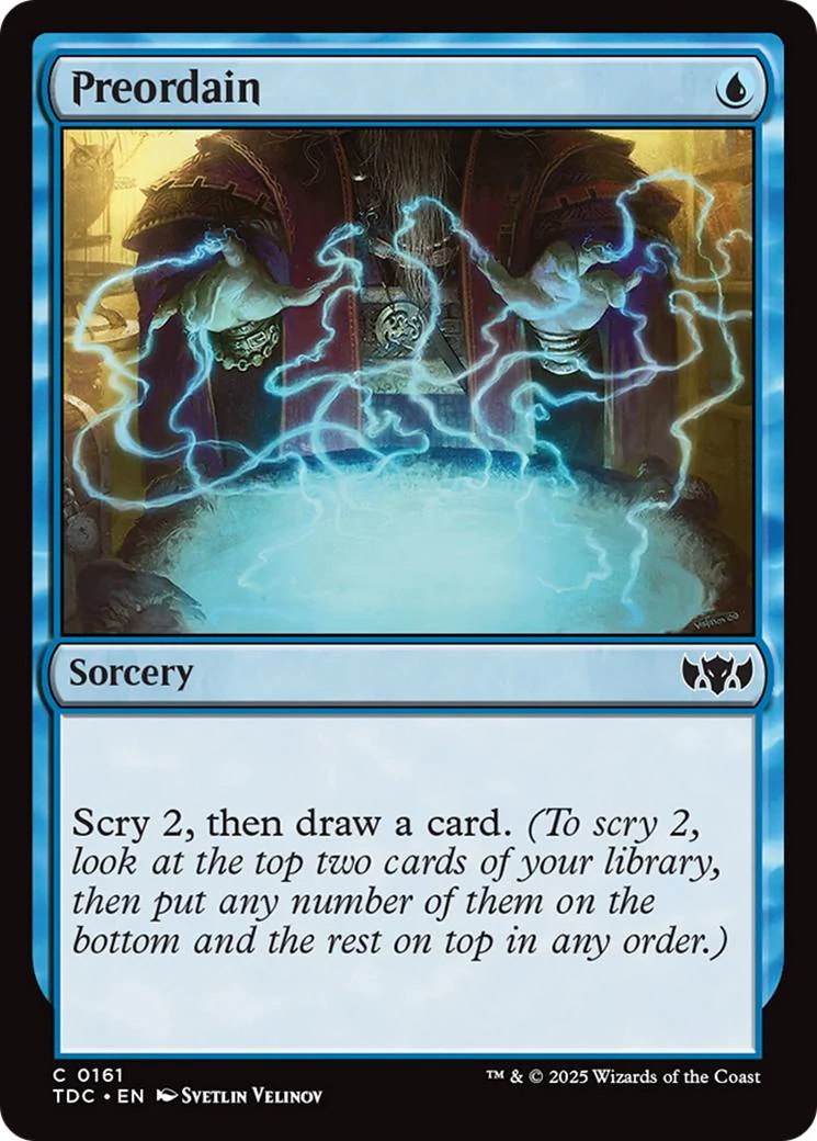 Preordain [161] [Tarkir: Dragonstorm: Commander] [Non-Foil]