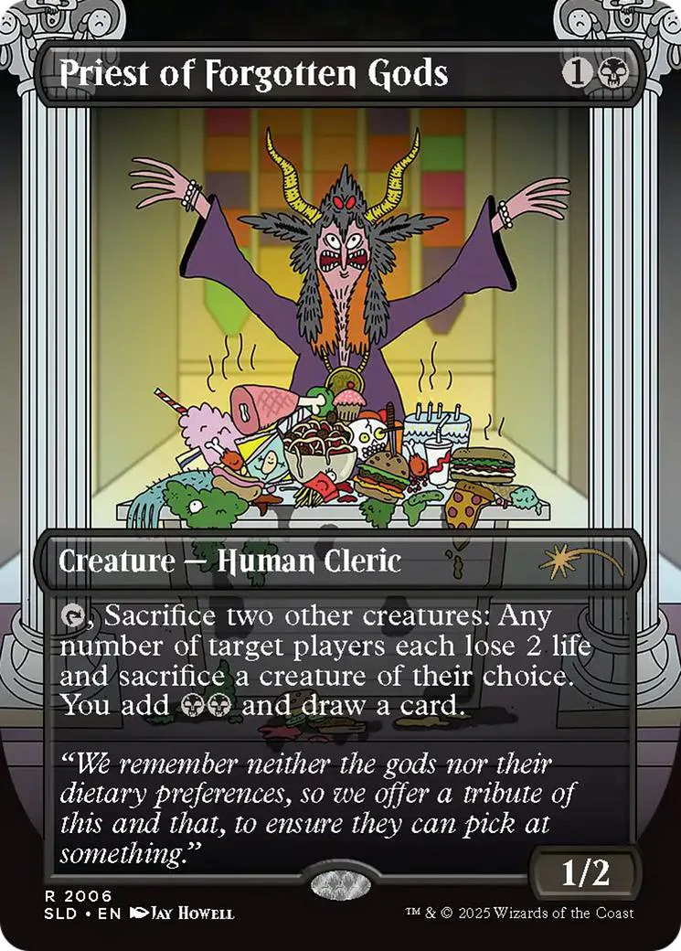 Priest of Forgotten Gods [2006] [Borderless] [Jay Howell] [Secret Lair Drop] [Non-Foil]
