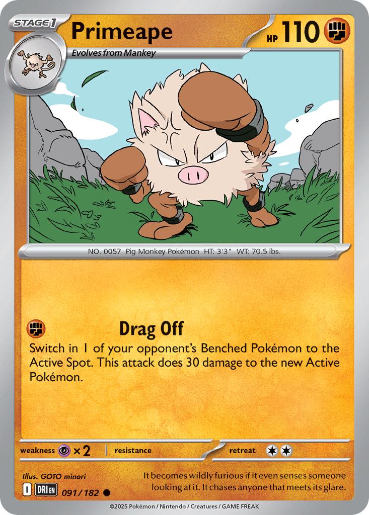 Primeape - 091/182 - Common [sv10-091] [Non-Holo]