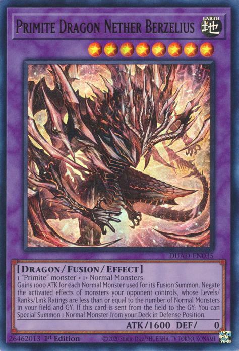 Primite Dragon Nether Berzelius - DUAD-EN035 - Ultra Rare - 1st Edition