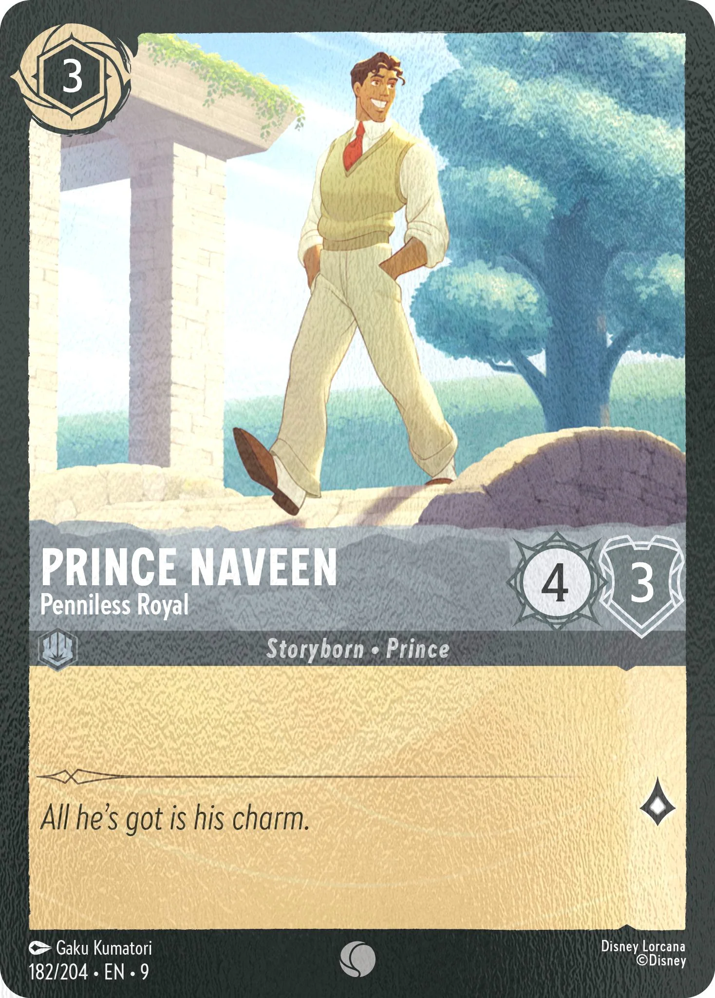 Prince Naveen - Penniless Royal - 182/204 [Fabled] [Cold Foil]